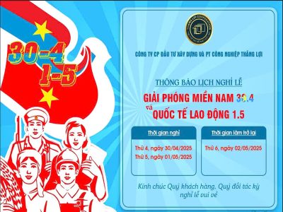 Thông Báo Nghỉ Lễ 30/4 – 1/5